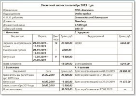 я так понял при первой встрече я должен показать Расчетный листок по заработной плате?