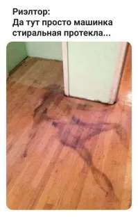 Подрисовано: в такой позе не могут оба бедра касаться пола и оставить отпечатки, соответственно.