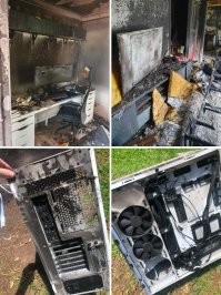 Кстати, розетка компьютера - самая нагревающаяся. Прижимные винты в ней надо подкручивать раз в пол-года. Мне повезло что алюминиевые провода просто обуглились без горения.