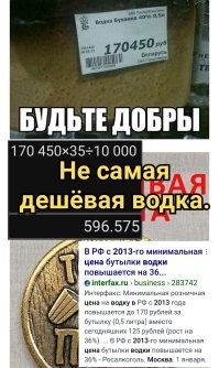 Алкопост на вечер этой пятницы