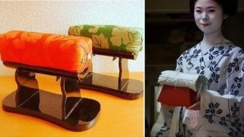 Древние египтяне имели очень особеную культуру. Однако не только они спали на каменюках. В древней Месопотамии тоже. И тоже по причине жары и ползающих насекомых. А вот китайцы и японцы.... Они совсем особенные. Первые знали и даже делали мягкие подушки, но спали на разных дровах и каменюках, фарфоре и особенно на нефрите, для улучшения... духовности и высокого интеллектуального развитя. Ну и конечно ради показа своего богатства и знатности. То есть простые работяги спали на соломенных и прочих нормальных, а богатеи... Извращенцы. Японцы тоже знали про нормальные подушки и даже пользовались. А вот гейши... Эти героини развлекательного труда вообще постоянно занимались мазохизмом по отношению к себе. Ну вот один из основных инструментов завлечения - причёсочка. Причёсочки там очень, ну очень непростые. И дорогие конечно и конечно делать долго. Потому делали сильно заранее и чтобы успеть в чайный домк чайку самураями налить, спали вот на таких подставочках такамурах. Да сейчас спят. Да и у нас в европах мамзели с кораблями на кишащими вшами головах, сидя спали, оберегая куафёрское искусство. Короче в разных странах и народах были извращенцы. Если они познатней были, то вводили эту дурь в моду, а там и в традицию.