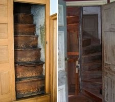 Тоже мне опасные лестницы.Да у большинства на даче такие лестницы,и ничего.