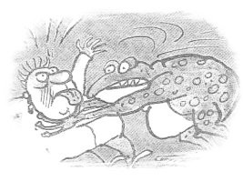 Смертельно опасна для людей! Может задушить.