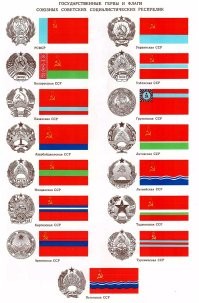 РСФСР, у УССР синяя полоса снизу