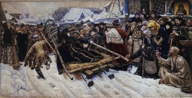 Первое фото как-то напомнило картину Сурикова.