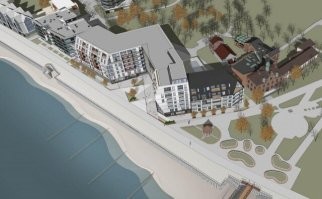 Ой! Таки я вас умоляю! Там планируют такое же уё..ще поновее сляпать. Вот, любуйтесь! Как глаза не вытекли? Ну вот и мы плачем кровавыми слезами, а сделать ничего не можем. Градостроительный совет утвердил.   Как там Лавров говорил... Вот так то....  А как пели-то!  Санаторий будем строить!!! А сейчас плакатик висит: "Аппарт отель. Покупка по тел...."  Скоро совсем к морю ходить не стану. И народу так что не протолкнуться и глаза кровоточат от строительных уродцев. А ведь есть у нас в городе и новые красивые здания.