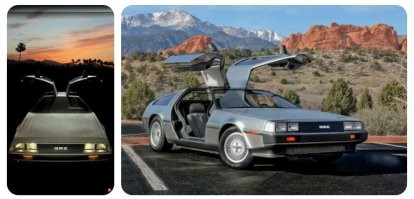 Интересное решение е дверей. 
Я похожее, на некоторых самодельных вездеходах видел. 
Там в качестве лобового стекла (и двери) использовалась задняя дверь от восьмёрки. 
Это и дверь и стекло с подогревом и дворник. :)

А тут боковые двери. 
Почти Делориан. :)