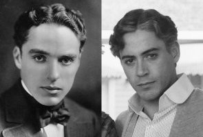 А где Дуни младший в роли Чаплина?