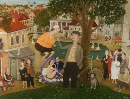 "Для меня источником вдохновения являются жизнь вокруг, детство, юность", - рассказал художник." Это где ж такое было?