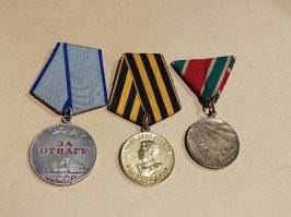 Мы маленкое государство, не было у нас большой армии, чтоб противостоять кому-нибудь. Царь Борис был принужденный включится в войне на сторону Германии, чтоб сохранить свой народ, иначе здесь была бы резня. И до конца мы не включились в войне, были сколько можно неутральными. Когда русские пришли здесь наша войска приняла их и пошли вместе вслед за фрицов. Мой дед тоже воевал против немцами, его ранили в Сербии, вот и его медали. Так что - мы помним.