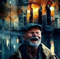 Если добавлять героя на фон Челябинска - примерно так и остаётся. А если просто фото оставить, то сразу одежда улучшается