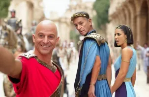 "Да, Клеопатра расстроена, но у Юлия определённо отличный вкус. Подробнее рассказать не могу… пока"  - я конешно дико извиняюсь, но несмотря на использование искусственного интеллекта мечты этого 3,14дора - явно не путешествия во времени.