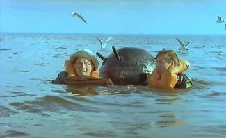 На пляж в Японии вынесло неизвестный металлический шар