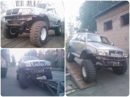 Не, это сзади нужен противовес, там и так движок тяжёлый.

У меня из швеллера 20, площадка под лебёдку сделана. Очпрочно! :)