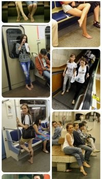 Так вот откуда берутся все эти, ходящие босиком в метро!