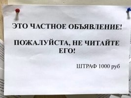 16 оригинальных и забавных объявлений