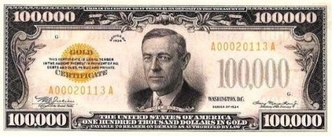 Миллион долларов может весить 10 грамм.