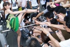 Съёмки для теста "Узнай телеведущую по фото"