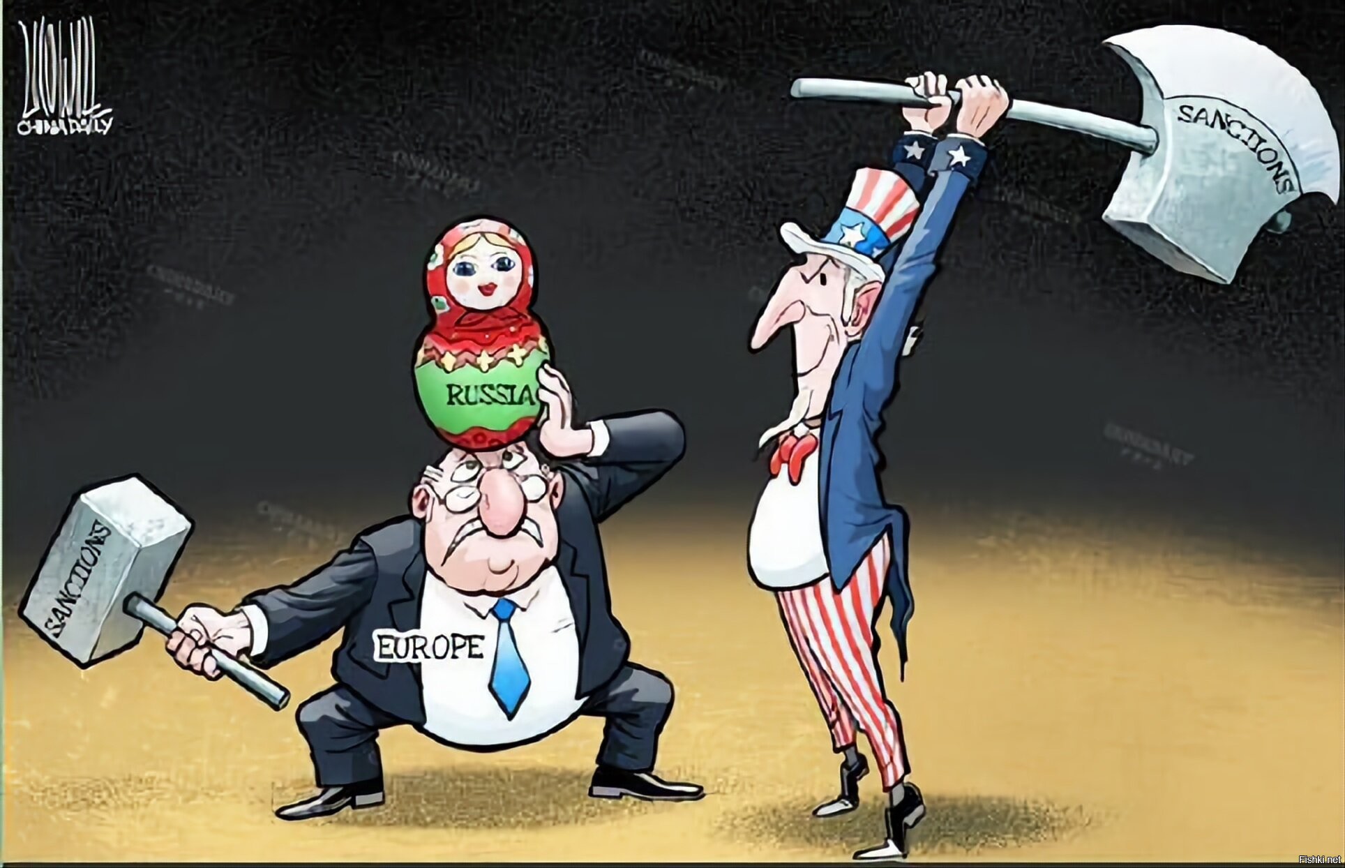 Карикатура сша