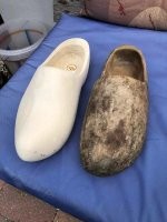 Иниересно, кто сейчас постоянно ходит в деревянных башмаках ?