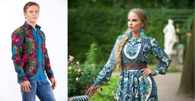В традиционных культурах что-то есть притягательное. 
Во всяком случае получше, чем серые и черные тона, которые все носят.