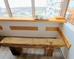 Хороший лавк получился, только весит килограмм 30