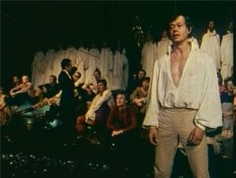 Александр Абдулов, Николай Караченцов и артист балета и педагог Игорь Моисеев с супругой после спектакля "Юнона и Авось".