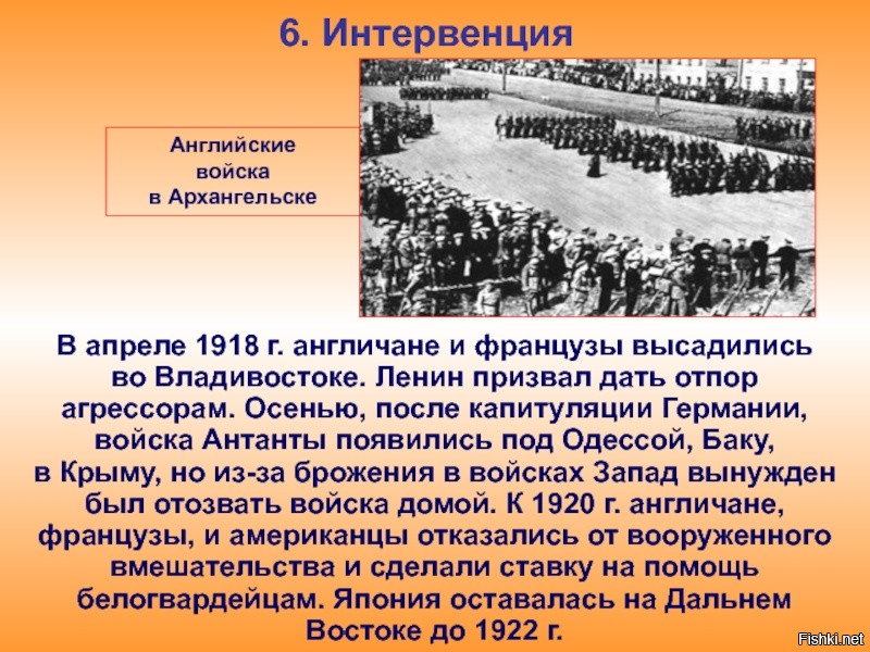 Интервенция в архангельске в 1918 1921 карта