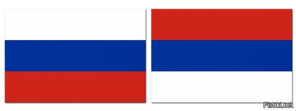 Ну что им Сербия то сделала? 

Если что то левый это Россия а правый гражданский флаг Сербии