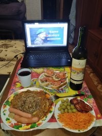 Скромный ужин пенсионера!