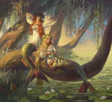 Поэзия - штука тонкая.
 Сосок - эротика, ниже - порнография.
 А боком - целомудрие. 
 Вот на ветке и лежит.