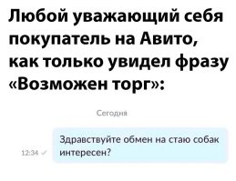 Лишь бы поторговаться: переписки на сайтах объявлений, в которых прекрасно всё
