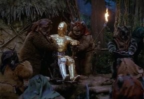 Протокольных дроидов переводчиков использовали. :)