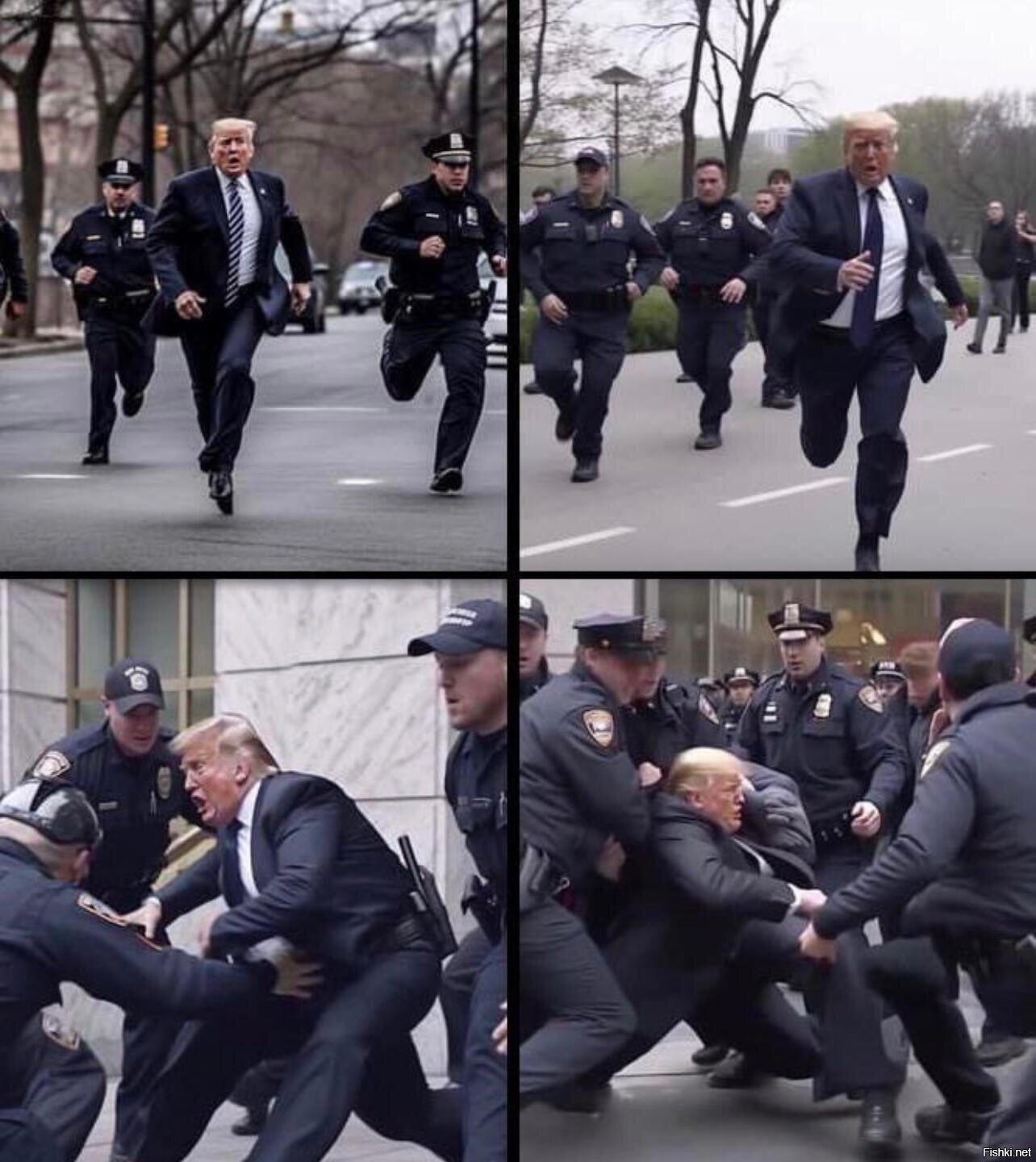 Арест гааги. Полицейский бежит. Арест Трампа 2023. Арест Путина нейросеть.
