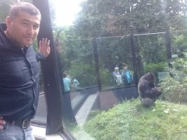 эти паразиты всегда демонстративно сидят спиной как бы говоря - Вы для меня никто