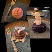 Не ищи в этом смысл. Высокая кухня, хули. Тоже самое, что и десерт в тапке и все такое...