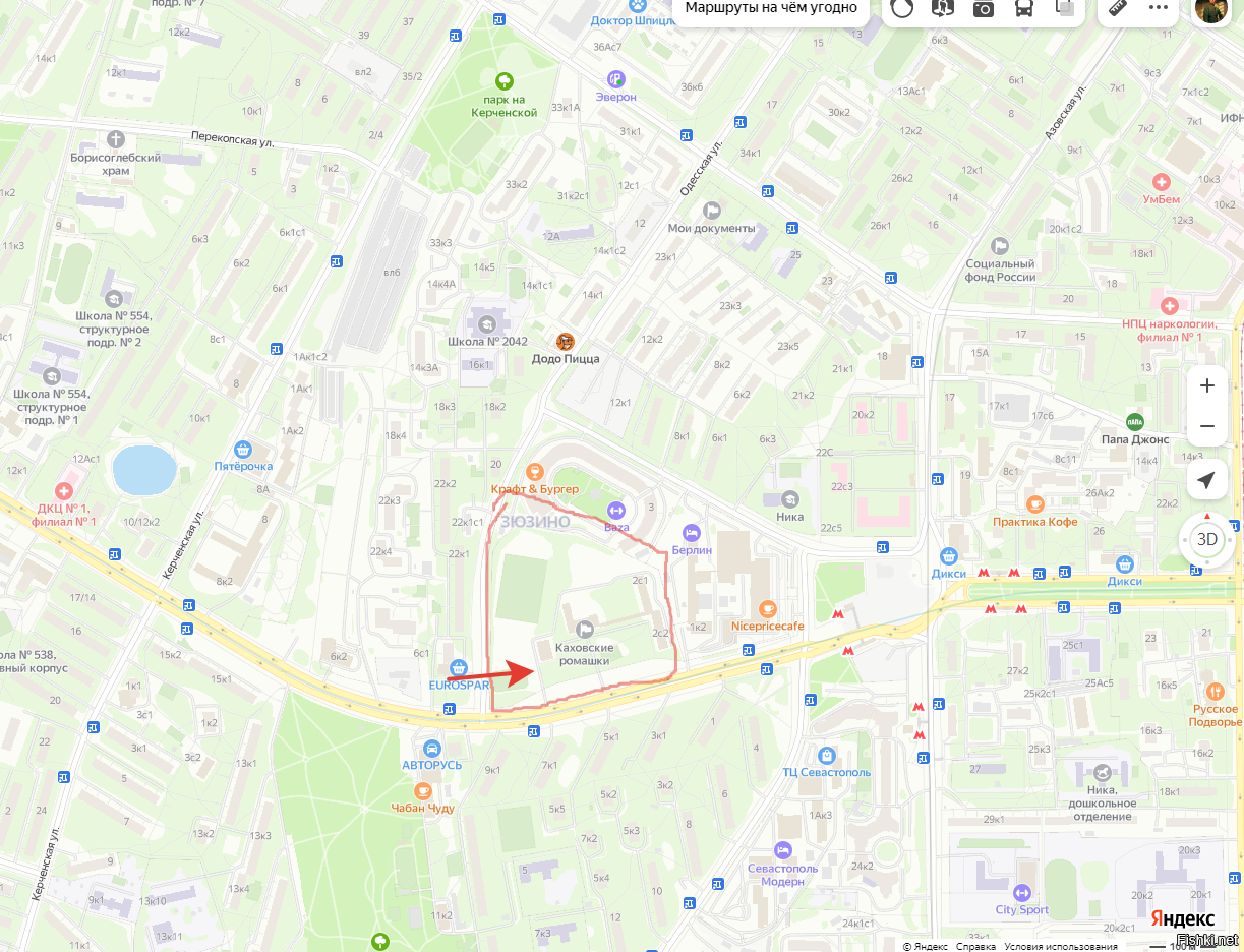 Не думаю, что на всю Москву была одна точка прохождения УПК.... Место дислокации нашей привожу на карте ниже. 
Сейчас на том месте всё поменялось. Выстроили ЖК, а промку снесли, но я границы вроде более-менее корректно начертил. Стрелкой обозначено место нахождения проходной