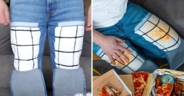 А вот такие штаны я бы приобрел! На рыбалке незаменимая вещь - очень удобно!