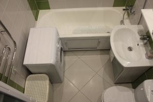В  хрущёвках тоже самое - санузел совмещённый.