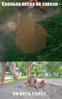 К осени всегда остаётся яма.