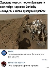 На Марсе заметили необычный камень, похожий на хребет рыбы