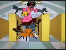 Судя по выражению морды Волка: В оригинале было примерно так, но цензура не пропустила.