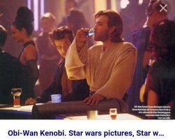 Ну дык, его учитель, недолгий, правда, Оби Ван Кеноби, не дурак выпить был.