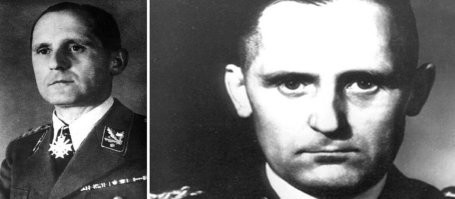 Реальный! Ничего общего!
Да, и к весне 1945 года черную форму уже не носили!