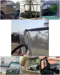 Что-то не пойму, у неё рамка лобового стекла самодельная?