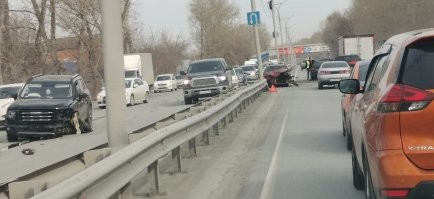 Там место разворота. Фото того места в тот день прилагаю. Мимо ехал как раз.