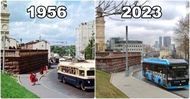 67 лет столб пытается перейти дорогу.