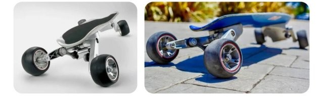 Ну... Я как- прокатился на скейтборде марки БМВ. 
На выставке. :) 
Покольная конструкция.