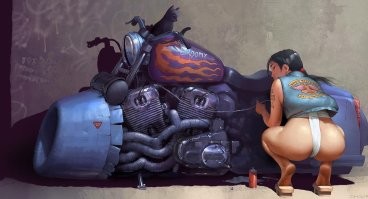 Там не трусы, а японские маваси. Просто их с этого ракурса не видно, и кажется, что ведьма без трусов. А с другого ракурса их отлично видно.