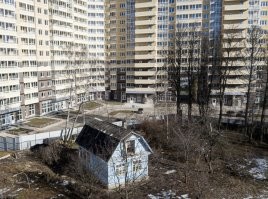 Знаменитый синий домик на ул.Северная в г.Одинцово.